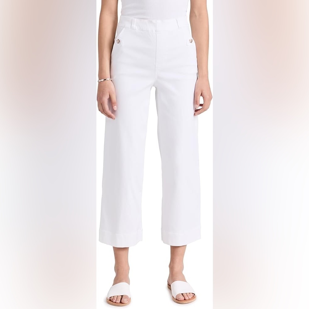 SPANX Women's Stretch Twill Cropped Wide Leg size xsp